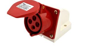 Розетка стаціонарна наружна 7114 16А 380B 3P+E IP44 LEE