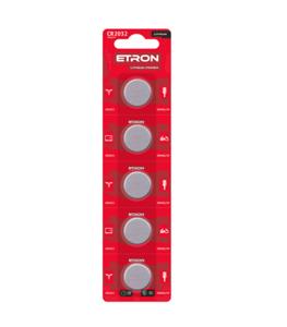 ETRON Lithium Power CR2032 3V Blister 5 pcs 12/600 USD