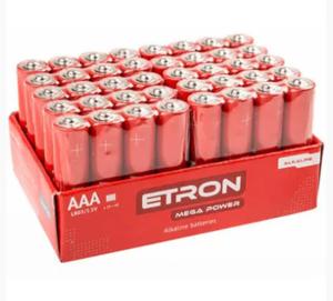 ETRON Mega Power AAA-LR03-40S Shrink Alkaline, 4 pcs 10/240) USD