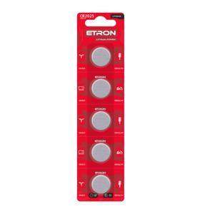 ETRON Lithium Power CR2025 3V Blister 5 pcs 12/600 USD