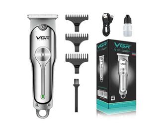 Машинка (тример) для стрижки волосся та бороди VGR V-071, Professional, 3 насадки, Т-образне лезо , вбуд.акум.