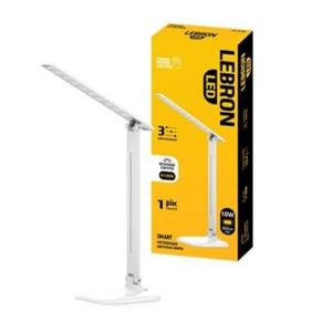 LED лампа настільна Lebron L-TL-L, 8W, 4100 K, нічних,біла, з блоком живлення