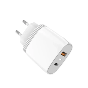 Мережевий зарядний пристрій Aspor A816 20W PD/QC (USB-A/ USB-C)- білий
