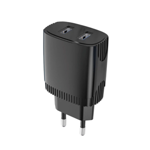 Мережевий зарядний пристрій Aspor A811 IQ /QC (2USB/2.4A)- чорний