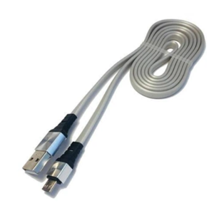 USB кабель Aspor A158 New Micro Плоский Silicon 2.4A/1.2м- графіт