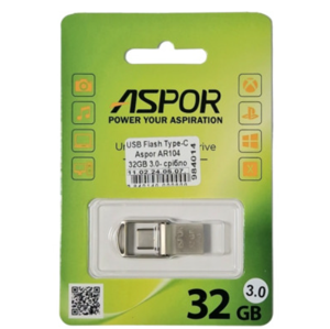USB Flash Type-C Aspor AR104 32GB 3.0- срібло