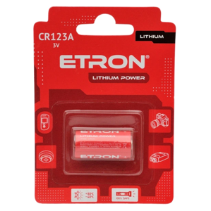 ETRON Lithium Power CR123-C1 3V Blister 1 pcs 20/200 USD