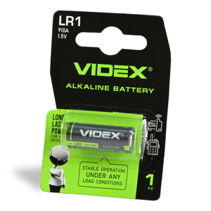 Батарейка лужна LR1 1pc BLISTER (12/360)
