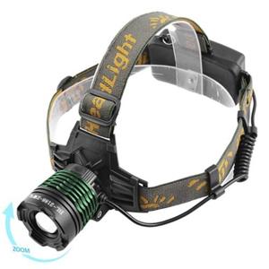Ліхтар налобний Police 2188-2XPE (ЧЕРВОНЕ+БІЛЕ СВІТЛО) 2*18650, signal light, zoom, 3Y microUSB, Box